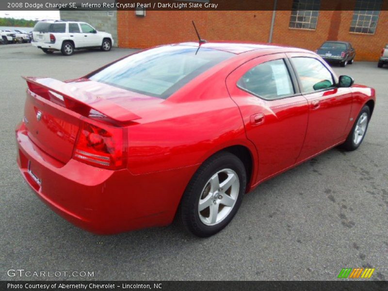 Inferno Red Crystal Pearl / Dark/Light Slate Gray 2008 Dodge Charger SE