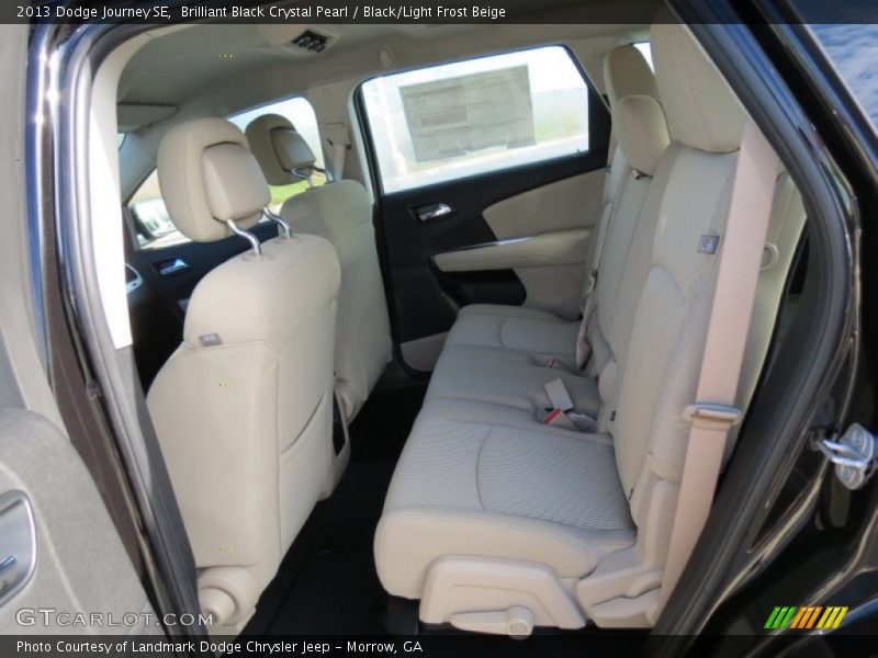Brilliant Black Crystal Pearl / Black/Light Frost Beige 2013 Dodge Journey SE
