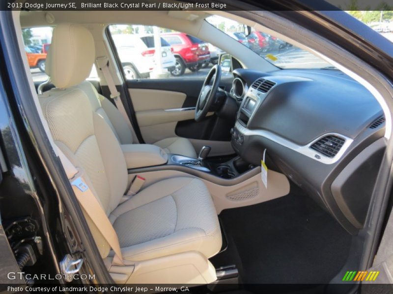 Brilliant Black Crystal Pearl / Black/Light Frost Beige 2013 Dodge Journey SE