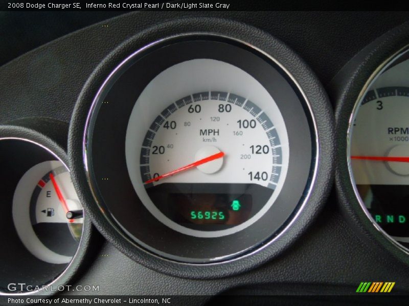 Inferno Red Crystal Pearl / Dark/Light Slate Gray 2008 Dodge Charger SE