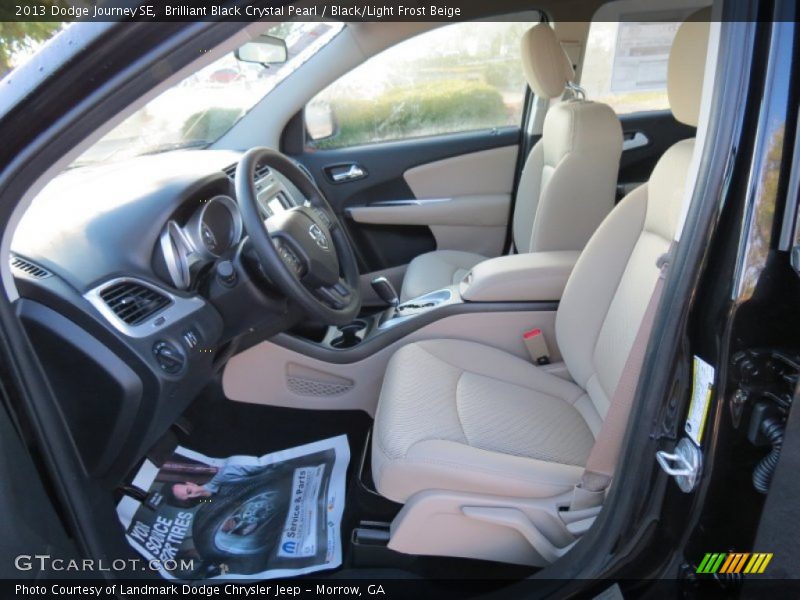 Brilliant Black Crystal Pearl / Black/Light Frost Beige 2013 Dodge Journey SE