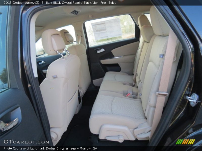 Brilliant Black Crystal Pearl / Black/Light Frost Beige 2013 Dodge Journey SE