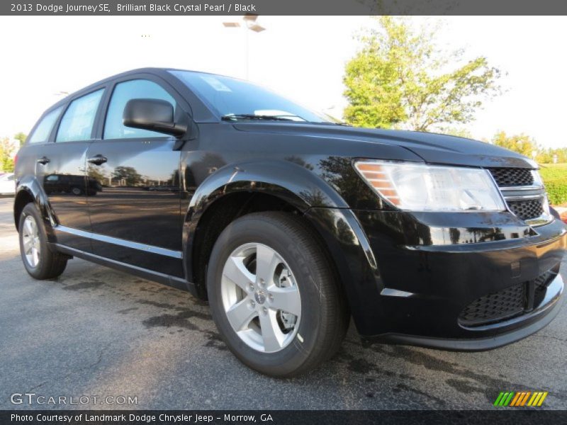 Brilliant Black Crystal Pearl / Black 2013 Dodge Journey SE