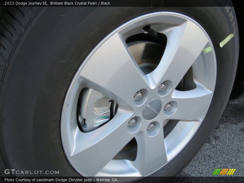 Brilliant Black Crystal Pearl / Black 2013 Dodge Journey SE