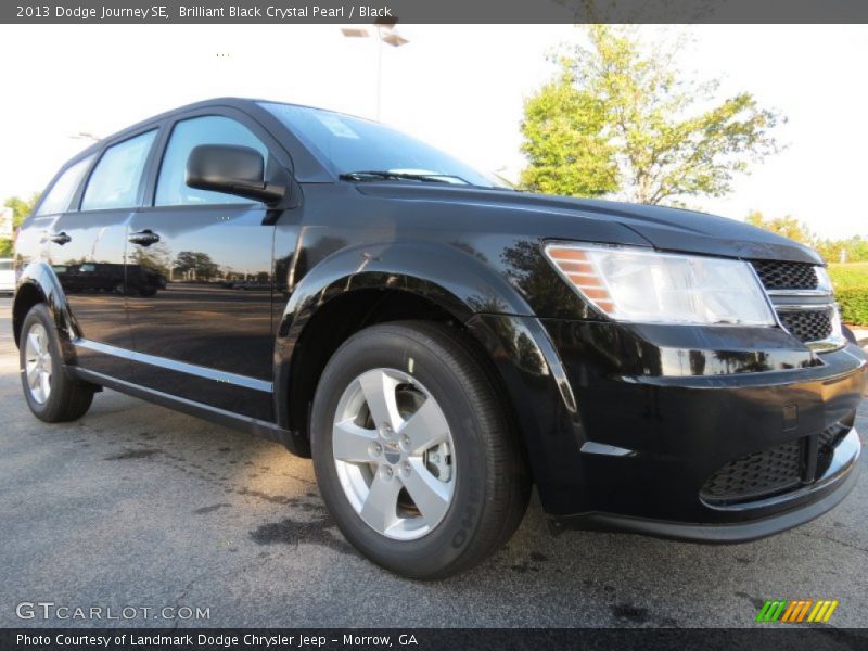 Brilliant Black Crystal Pearl / Black 2013 Dodge Journey SE