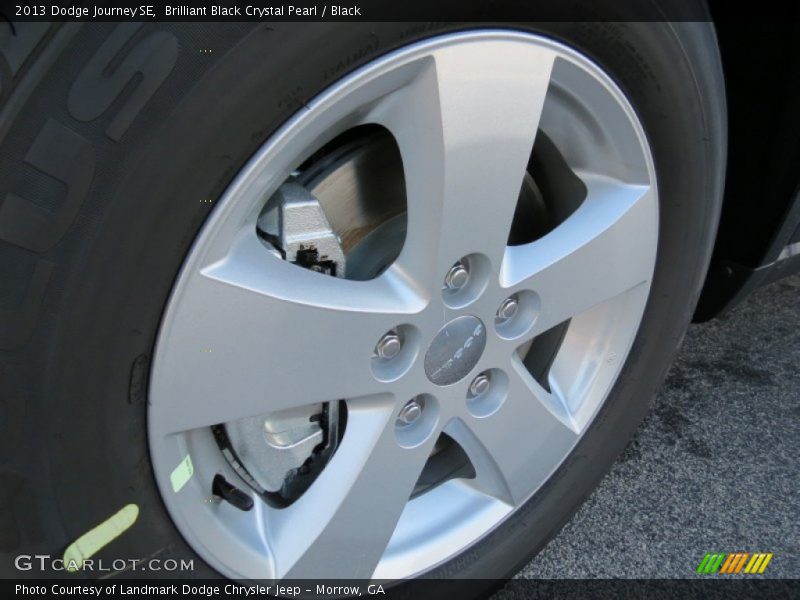 Brilliant Black Crystal Pearl / Black 2013 Dodge Journey SE