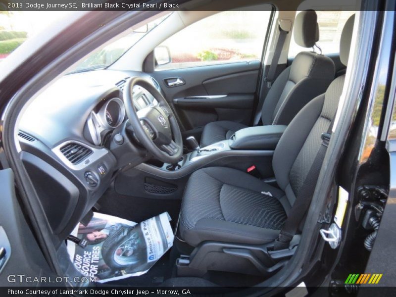 Brilliant Black Crystal Pearl / Black 2013 Dodge Journey SE