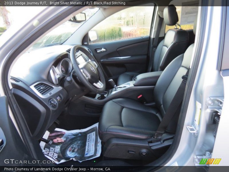 Bright Silver Metallic / R/T Black/Red Stitching 2013 Dodge Journey R/T