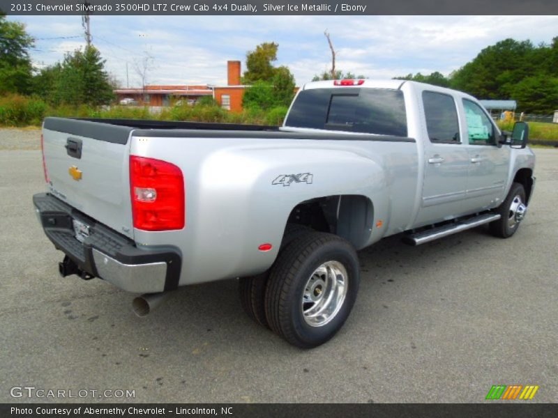 Silver Ice Metallic / Ebony 2013 Chevrolet Silverado 3500HD LTZ Crew Cab 4x4 Dually