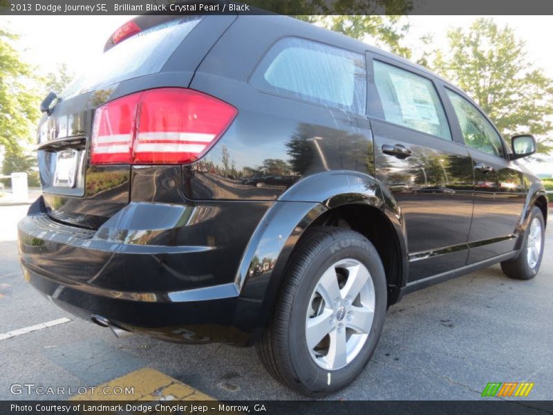 Brilliant Black Crystal Pearl / Black 2013 Dodge Journey SE