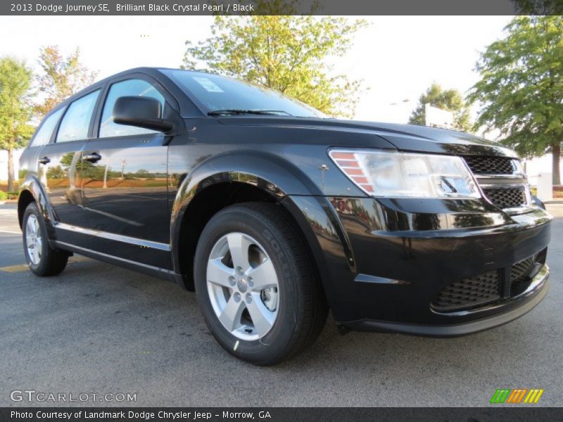 Brilliant Black Crystal Pearl / Black 2013 Dodge Journey SE