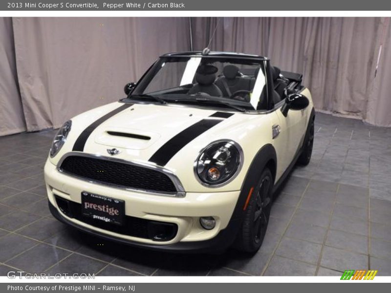 Pepper White / Carbon Black 2013 Mini Cooper S Convertible