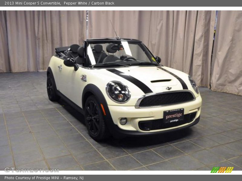 Pepper White / Carbon Black 2013 Mini Cooper S Convertible