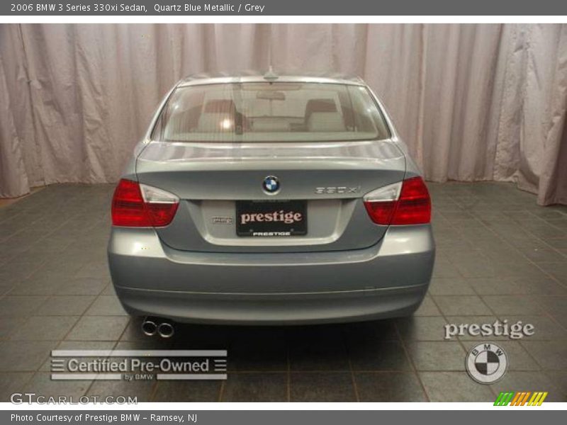 Quartz Blue Metallic / Grey 2006 BMW 3 Series 330xi Sedan