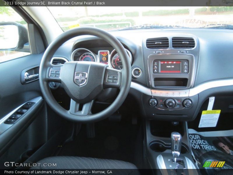 Brilliant Black Crystal Pearl / Black 2013 Dodge Journey SE