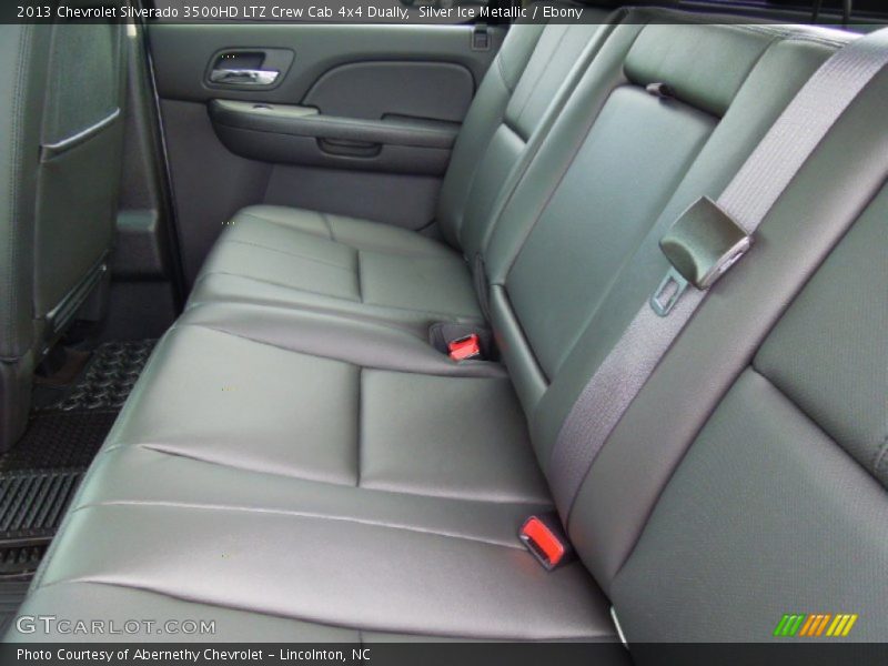 Rear Seat of 2013 Silverado 3500HD LTZ Crew Cab 4x4 Dually