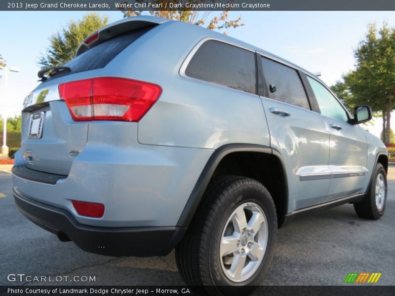 Winter Chill Pearl / Dark Graystone/Medium Graystone 2013 Jeep Grand Cherokee Laredo