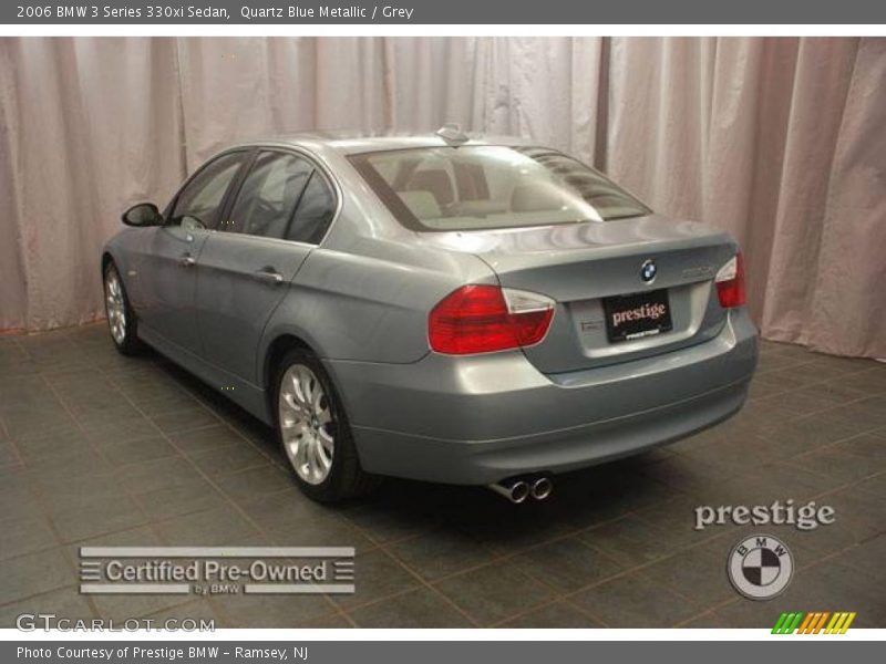 Quartz Blue Metallic / Grey 2006 BMW 3 Series 330xi Sedan
