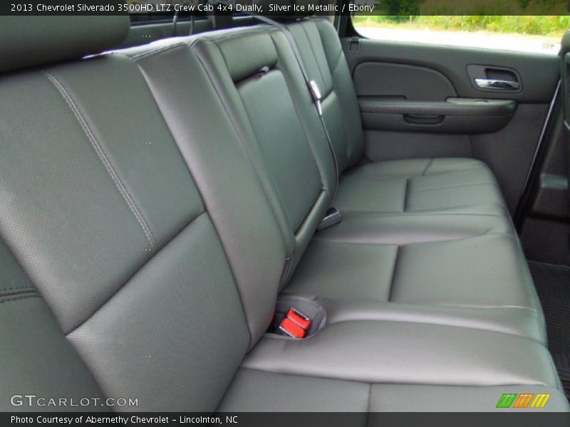 Rear Seat of 2013 Silverado 3500HD LTZ Crew Cab 4x4 Dually