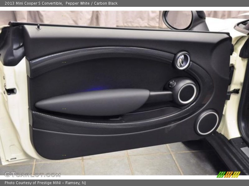 Pepper White / Carbon Black 2013 Mini Cooper S Convertible