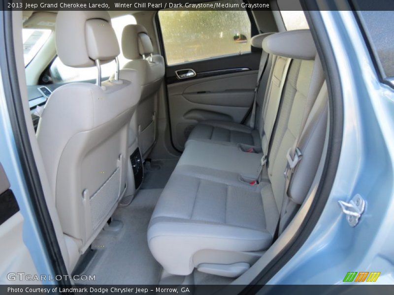 Winter Chill Pearl / Dark Graystone/Medium Graystone 2013 Jeep Grand Cherokee Laredo