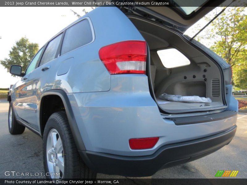 Winter Chill Pearl / Dark Graystone/Medium Graystone 2013 Jeep Grand Cherokee Laredo