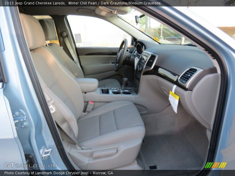 Winter Chill Pearl / Dark Graystone/Medium Graystone 2013 Jeep Grand Cherokee Laredo