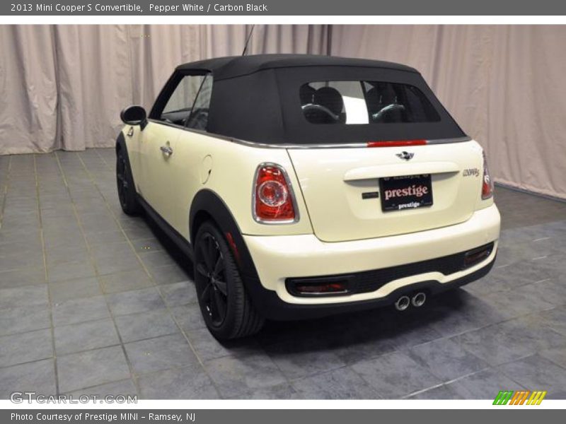 Pepper White / Carbon Black 2013 Mini Cooper S Convertible