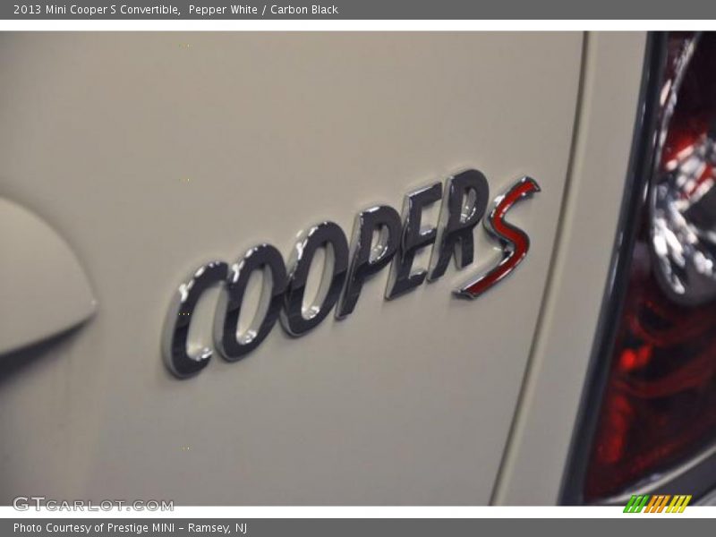Pepper White / Carbon Black 2013 Mini Cooper S Convertible