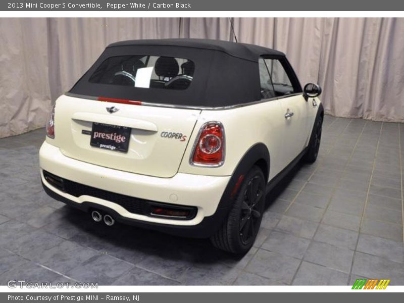 Pepper White / Carbon Black 2013 Mini Cooper S Convertible