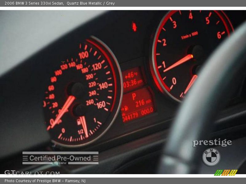 Quartz Blue Metallic / Grey 2006 BMW 3 Series 330xi Sedan