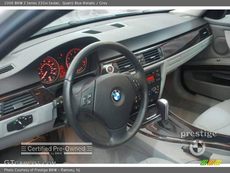 Quartz Blue Metallic / Grey 2006 BMW 3 Series 330xi Sedan
