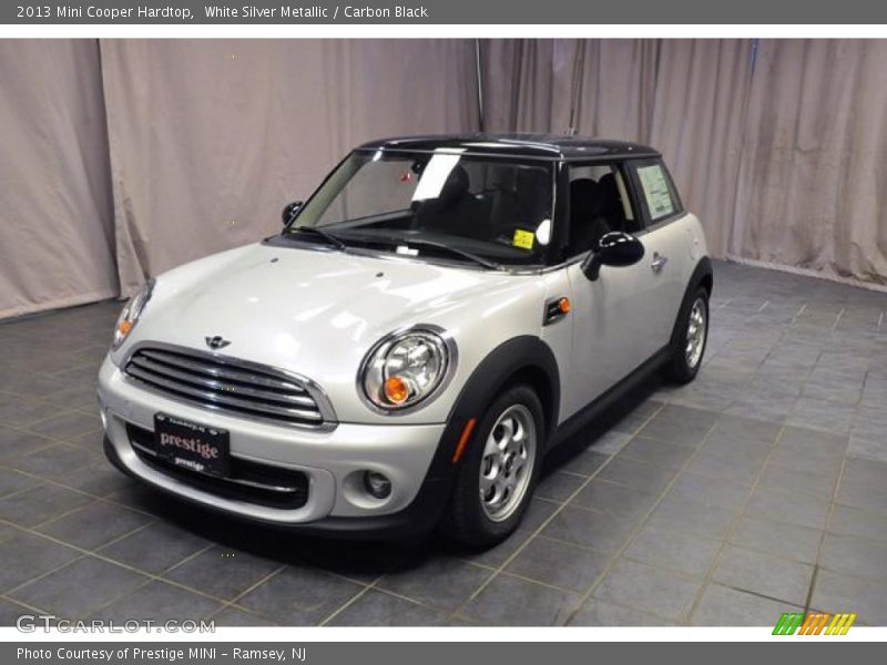 White Silver Metallic / Carbon Black 2013 Mini Cooper Hardtop