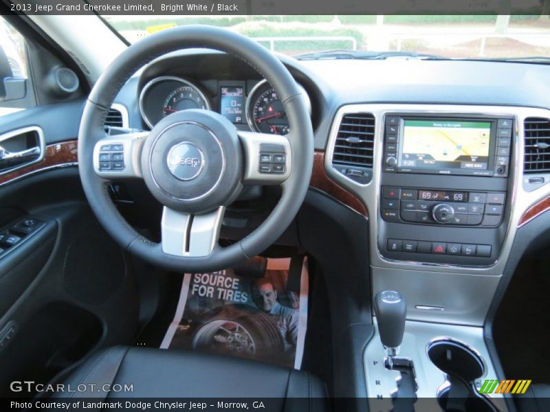 Bright White / Black 2013 Jeep Grand Cherokee Limited
