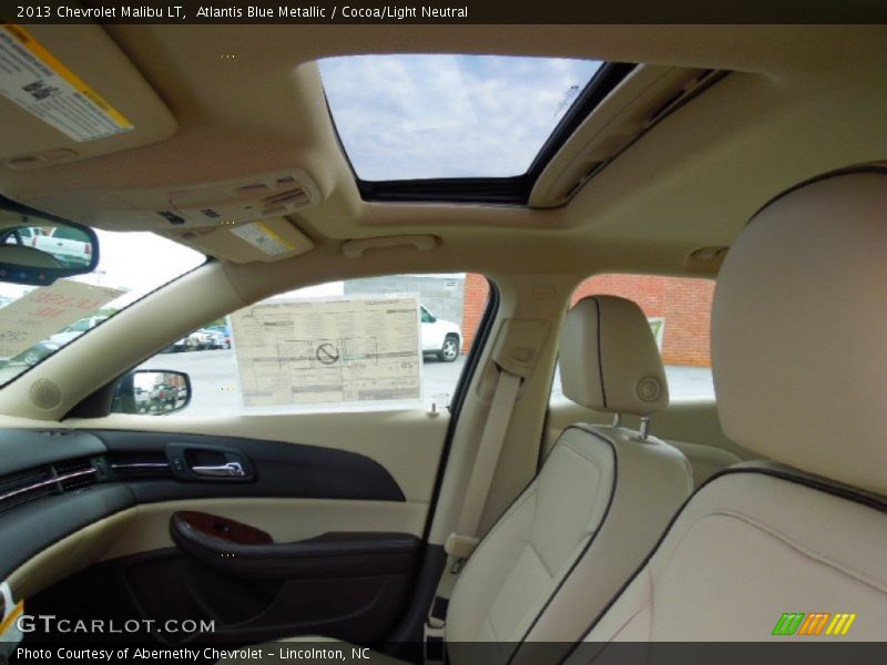 Atlantis Blue Metallic / Cocoa/Light Neutral 2013 Chevrolet Malibu LT