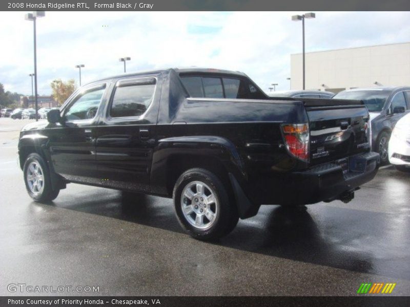 Formal Black / Gray 2008 Honda Ridgeline RTL