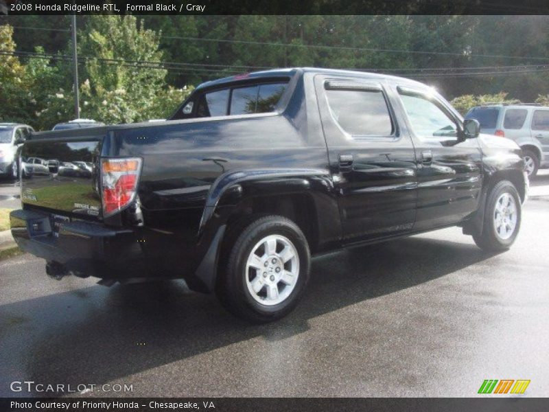Formal Black / Gray 2008 Honda Ridgeline RTL