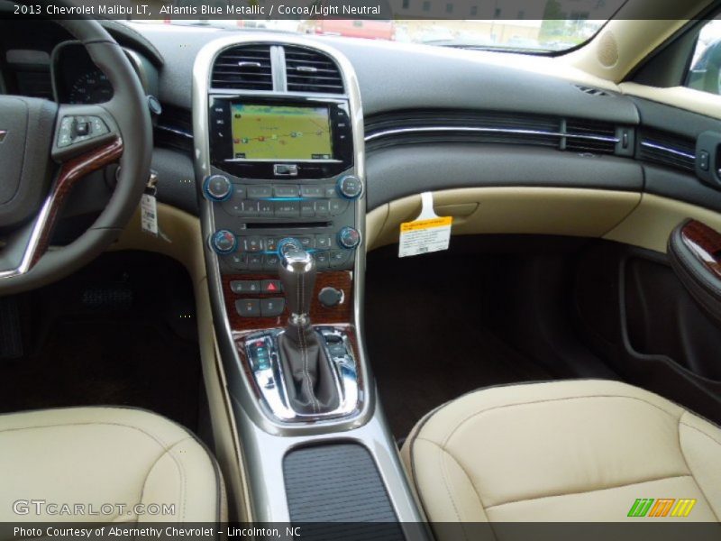 Atlantis Blue Metallic / Cocoa/Light Neutral 2013 Chevrolet Malibu LT