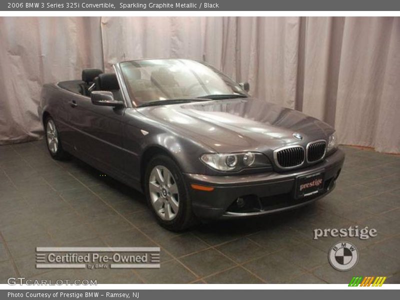 Sparkling Graphite Metallic / Black 2006 BMW 3 Series 325i Convertible