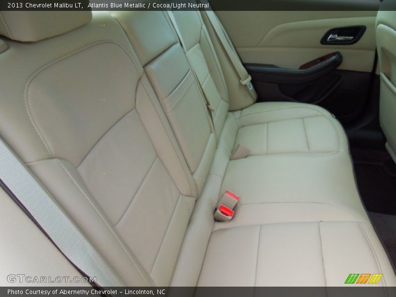 Atlantis Blue Metallic / Cocoa/Light Neutral 2013 Chevrolet Malibu LT