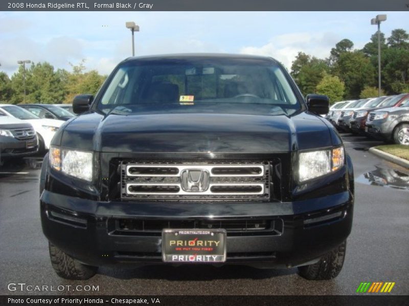 Formal Black / Gray 2008 Honda Ridgeline RTL