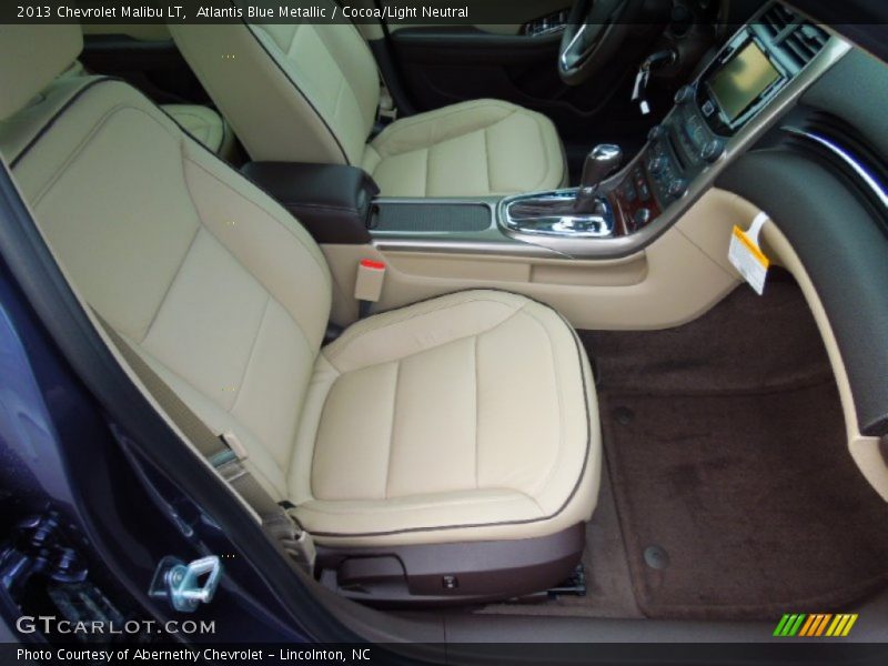 Atlantis Blue Metallic / Cocoa/Light Neutral 2013 Chevrolet Malibu LT