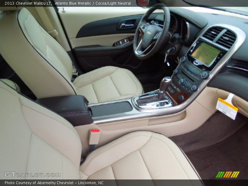 Atlantis Blue Metallic / Cocoa/Light Neutral 2013 Chevrolet Malibu LT