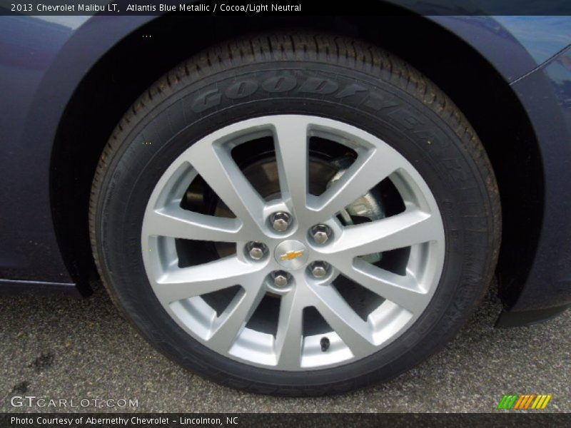 Atlantis Blue Metallic / Cocoa/Light Neutral 2013 Chevrolet Malibu LT