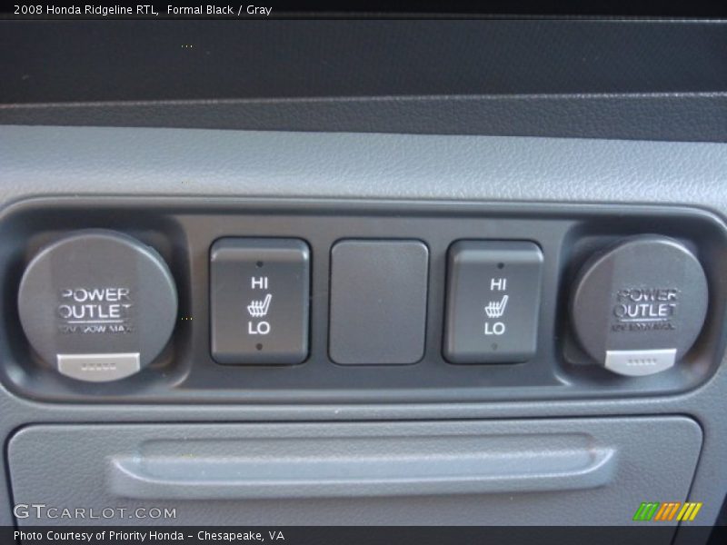 Formal Black / Gray 2008 Honda Ridgeline RTL
