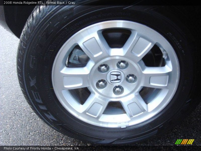 Formal Black / Gray 2008 Honda Ridgeline RTL