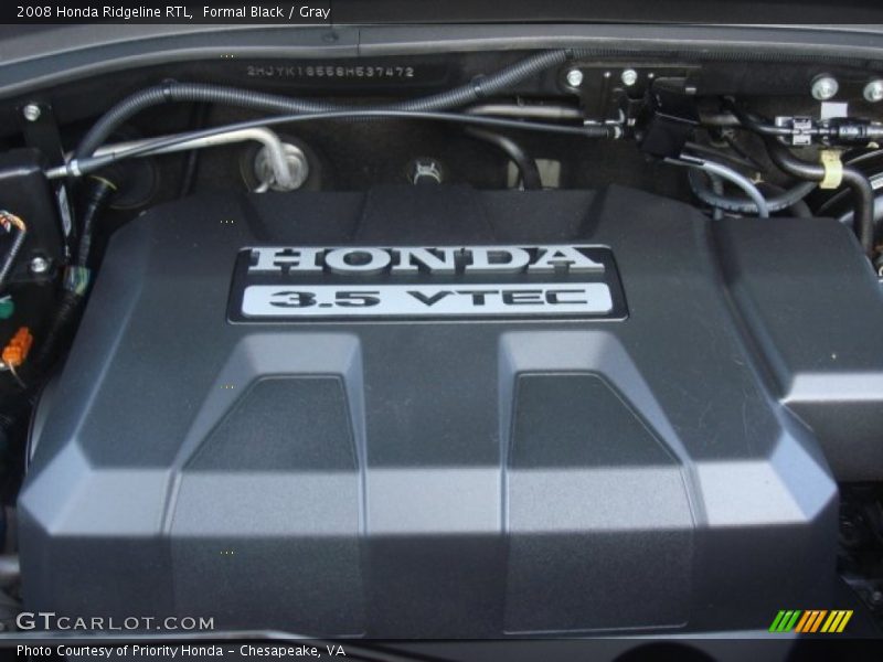 Formal Black / Gray 2008 Honda Ridgeline RTL