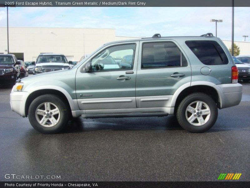 Titanium Green Metallic / Medium/Dark Flint Grey 2005 Ford Escape Hybrid