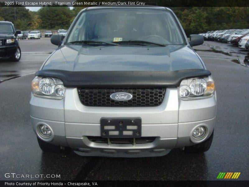 Titanium Green Metallic / Medium/Dark Flint Grey 2005 Ford Escape Hybrid