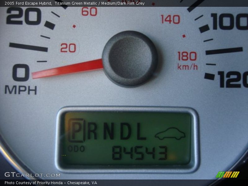Titanium Green Metallic / Medium/Dark Flint Grey 2005 Ford Escape Hybrid